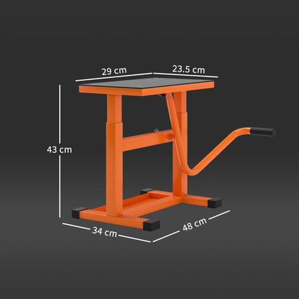 Steel Motorbike Jack Lift, 27.5 / 39.5 H cm - Orange