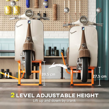 Steel Motorbike Jack Lift, 27.5 / 39.5 H cm - Orange