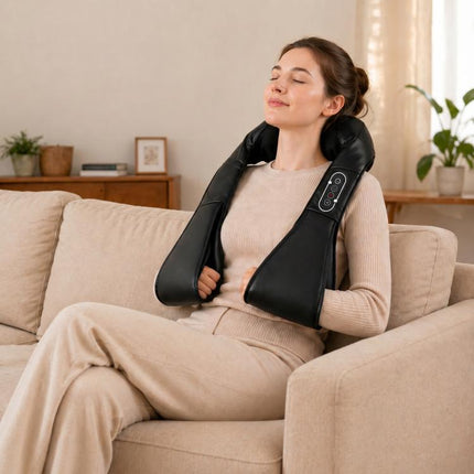 Discover a Smarter Everyday Essential: Unwind After a Long Day – Heated Neck & Shoulder Shiatsu Massager