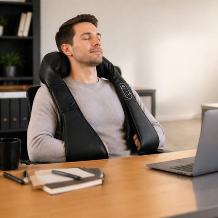 Discover a Smarter Everyday Essential: Unwind After a Long Day – Heated Neck & Shoulder Shiatsu Massager