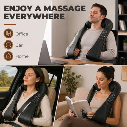 Discover a Smarter Everyday Essential: Unwind After a Long Day – Heated Neck & Shoulder Shiatsu Massager