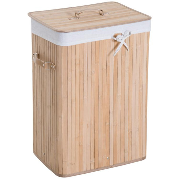 Make Laundry Day Tidier – 70L Folding Bamboo Hamper with Lid