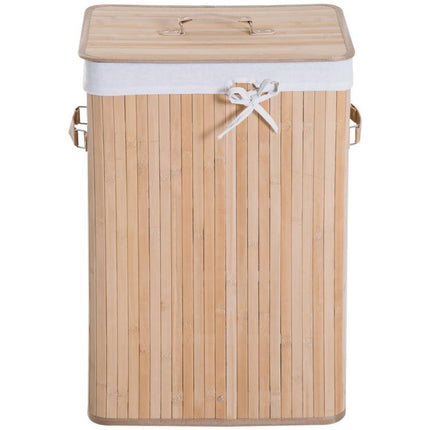 Make Laundry Day Tidier – 70L Folding Bamboo Hamper with Lid