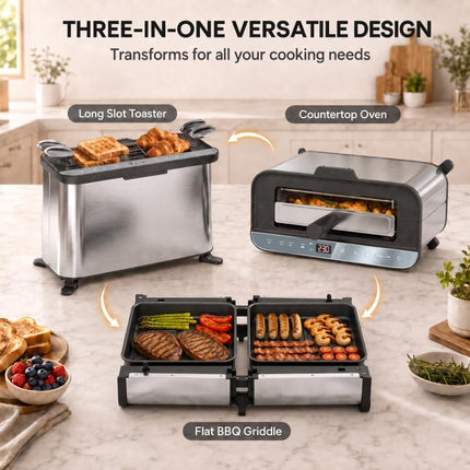 Toast, Grill or Bake – 1700W 3-in-1 Mini Oven
