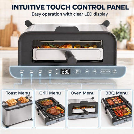 Toast, Grill or Bake – 1700W 3-in-1 Mini Oven