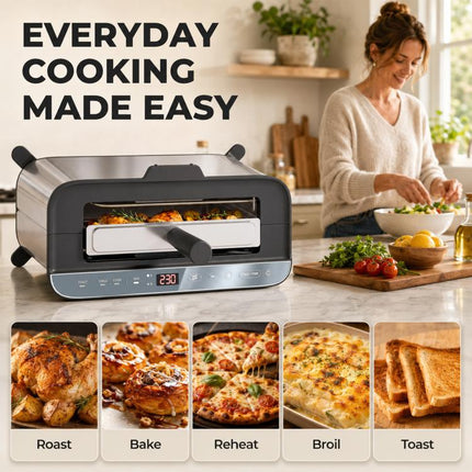 Toast, Grill or Bake – 1700W 3-in-1 Mini Oven