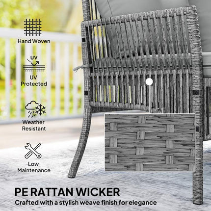 Make Outdoor Lounging a Treat – 3-Piece Rattan Corner Sofa Set