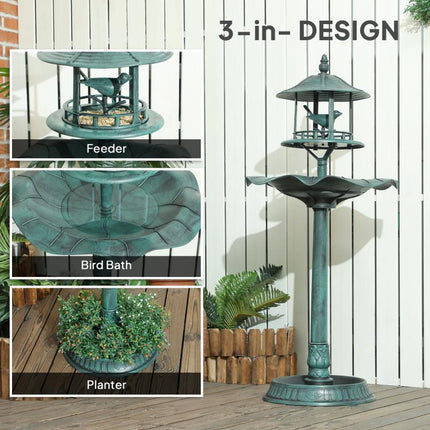 Turn Your Garden into a Bird Haven – 3-in-1 Bird Bath & Planter
