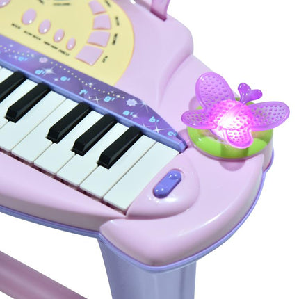 32 Keys Mini Electronic Keyboard Musical Instrument Educational Game Toy Children Grand Piano Stool