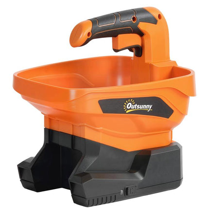 Cordless Spreader, 3.3L Handheld Seed Spreader with Adjustable Scatter Width, Adjustable Flow, USB Charging Cable