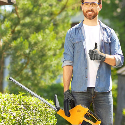 20 Inch Cordless Hedge Trimmer 18V Brushless Garden Trimmer 2x4000mAh Batteries Orange