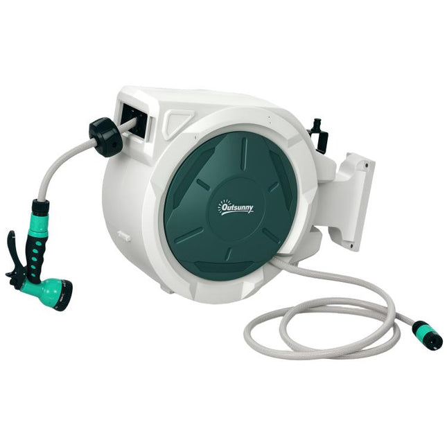 20m Retractable Garden Hose Reel for Outdoor Watering