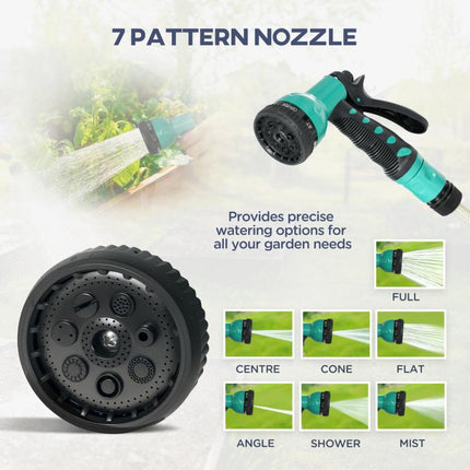 Automatic Retractable Hose Reel 20m 180° Swivel Wall Mount 7 Spray Patterns