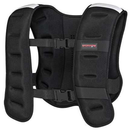 8kg Weighted Training Vest with Adjustable Straps, Black