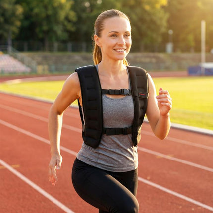 8kg Weighted Training Vest with Adjustable Straps, Black