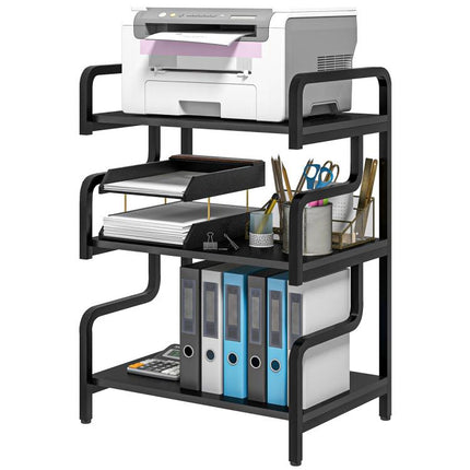 3-Tier Printer Stand with Storage Shelves, Printer Table, 55 x 40 x 77cm Printer Shelf