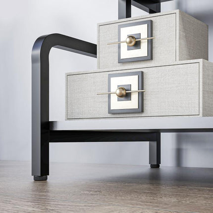 3-Tier Printer Stand with Storage Shelves, Printer Table, 55 x 40 x 77cm Printer Shelf