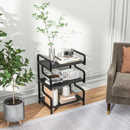3-Tier Printer Stand with Storage Shelves, Printer Table, 55 x 40 x 77cm Printer Shelf