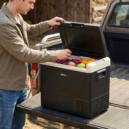 50L Portable Car Fridge Freezer -20°C 12V/24V AC/DC Electric Cooler Camping RV