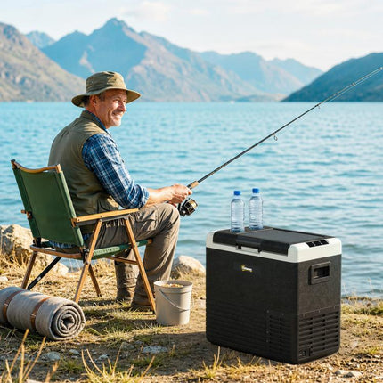 50L Portable Car Fridge Freezer -20°C 12V/24V AC/DC Electric Cooler Camping RV