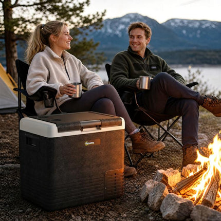 50L Portable Car Fridge Freezer -20°C 12V/24V AC/DC Electric Cooler Camping RV