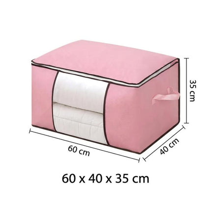 6 Pack 90L Storage Bags Zipped for Clothes, Bedding, Toys, Packing Moving Boxes