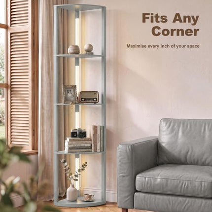 4-Tier Corner Floor Lamp