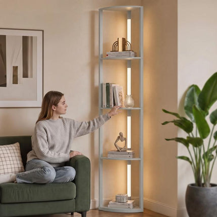 4-Tier Corner Floor Lamp