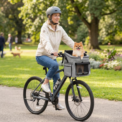 Take Your Dog on Two-Wheel Adventures – Soft-Sided Bike Basket Pet Carrier