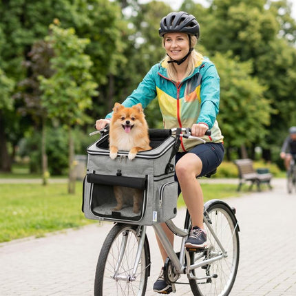 Take Your Dog on Two-Wheel Adventures – Soft-Sided Bike Basket Pet Carrier