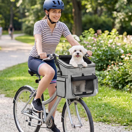 Take Your Dog on Two-Wheel Adventures – Soft-Sided Bike Basket Pet Carrier