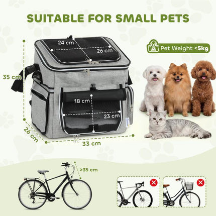 Take Your Dog on Two-Wheel Adventures – Soft-Sided Bike Basket Pet Carrier