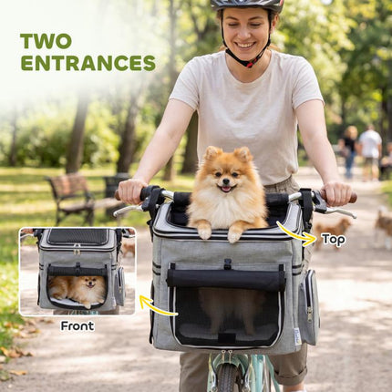 Take Your Dog on Two-Wheel Adventures – Soft-Sided Bike Basket Pet Carrier