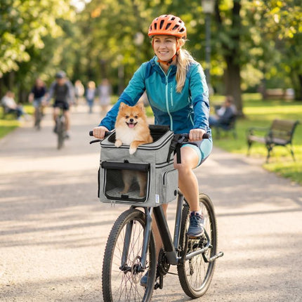 Take Your Dog on Two-Wheel Adventures – Soft-Sided Bike Basket Pet Carrier