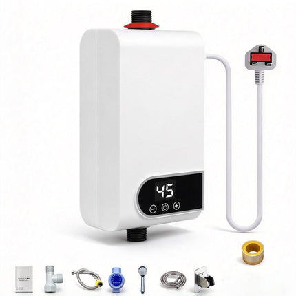Stay Cosy Through Colder Days: Enjoy Hot Water When You Need It – 5500W Instant Tankless Water Heater