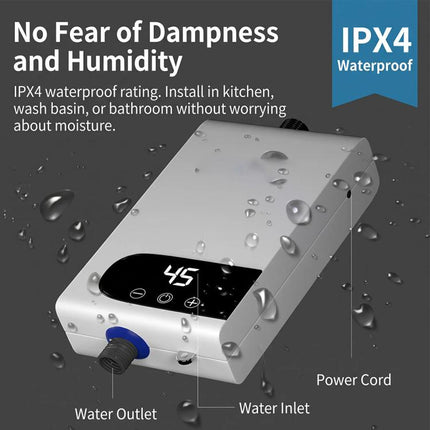 Stay Cosy Through Colder Days: Enjoy Hot Water When You Need It – 5500W Instant Tankless Water Heater