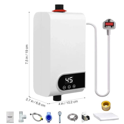 Stay Cosy Through Colder Days: Enjoy Hot Water When You Need It – 5500W Instant Tankless Water Heater