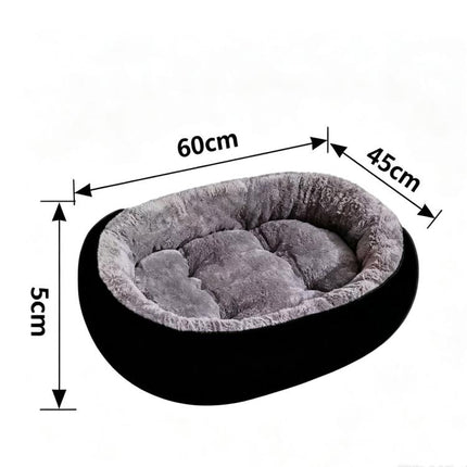 Dog Bed Cat Beds Soft Washable Fleece Puppy Cushion Warm Pet Basket Large Dog UK