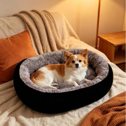 Dog Bed Cat Beds Soft Washable Fleece Puppy Cushion Warm Pet Basket Large Dog UK