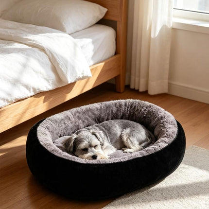 Dog Bed Cat Beds Soft Washable Fleece Puppy Cushion Warm Pet Basket Large Dog UK