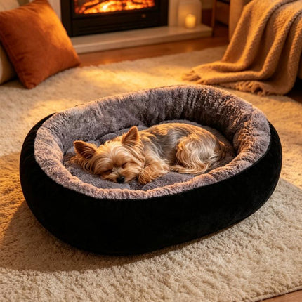 Dog Bed Cat Beds Soft Washable Fleece Puppy Cushion Warm Pet Basket Large Dog UK