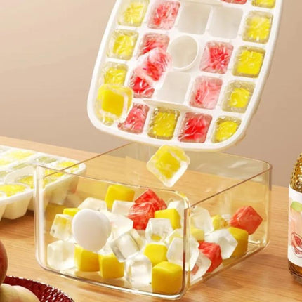 Easy Press 48 Ice Cube Maker Tray Party Bar Ice Cube Maker Mould Ice Storage Box