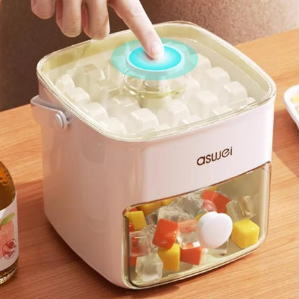 Easy Press 48 Ice Cube Maker Tray Party Bar Ice Cube Maker Mould Ice Storage Box