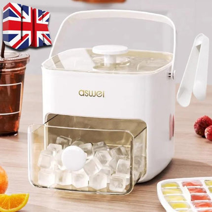 Easy Press 48 Ice Cube Maker Tray Party Bar Ice Cube Maker Mould Ice Storage Box