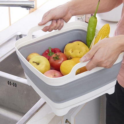 Foldable Multipurpose Basin Collapsible Washing Up Bowl Camping Sink Travel UK