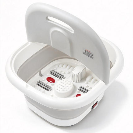 500W Electric Foot Spa Massager with Infrared Heat, Bubbles & Reflexology Rollers