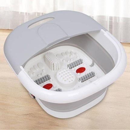 500W Electric Foot Spa Massager with Infrared Heat, Bubbles & Reflexology Rollers