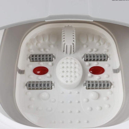 500W Electric Foot Spa Massager with Infrared Heat, Bubbles & Reflexology Rollers