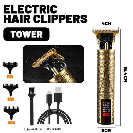 Beard Trimmer Hair Clippers Cordless Hair Cutting Barber Shaving Machine For Men