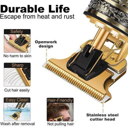 Beard Trimmer Hair Clippers Cordless Hair Cutting Barber Shaving Machine For Men